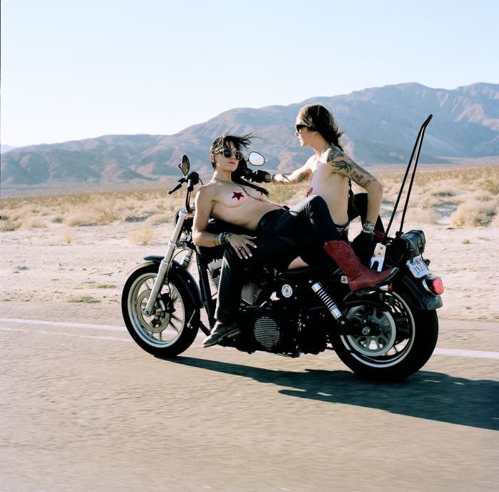 Girls on a motorcycle in Kirkuk